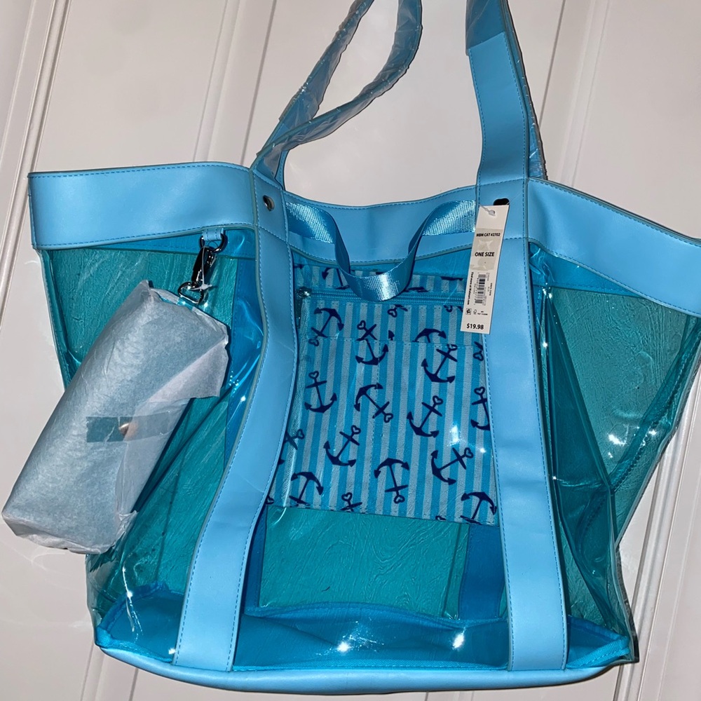MBM Unlimited Light Blue Anchor Tote